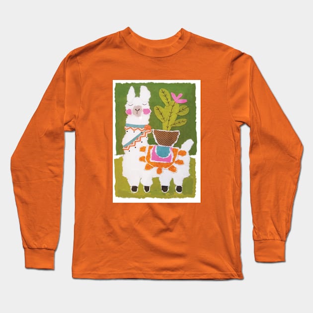 Little llama Long Sleeve T-Shirt by tfinn